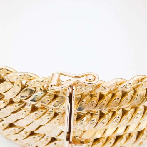 Bracelet Bracelet Maille plate Or jaune 58 Facettes 1692607CN