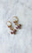 Boucles d'oreilles Boucles d'oreilles pendantes Colombes Or Grenats 58 Facettes