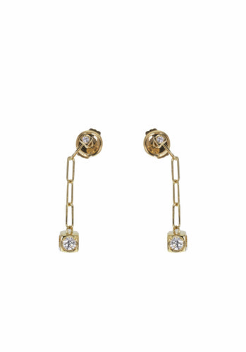 Boucles d'oreilles Boucles d'oreilles DINH VAN Le Cube Diamant 58 Facettes 63286-59531
