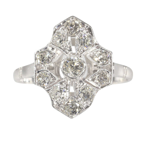 Bague 54 Bague de fiançailles en diamant 58 Facettes 22329-0120