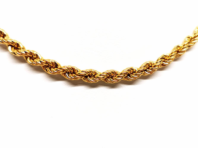 Collier Collier Maille torsadée Or jaune 58 Facettes 1649341CN