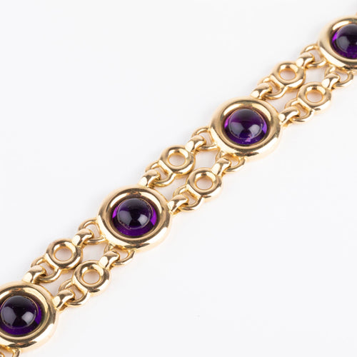 Bracelet Bracelet or jaune et améthyste de la maison Poiray 58 Facettes