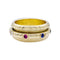 Bague 55 Bague Piaget, "Possession", or jaune, pierres de couleur. 58 Facettes 32340