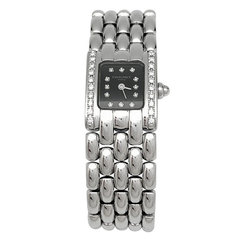 Montre Montre Chaumet, "Khésis", en acier, diamants. 58 Facettes 30981