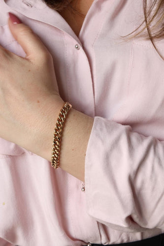Bracelet Bracelet Gourmette Or rose 58 Facettes 2130446CN