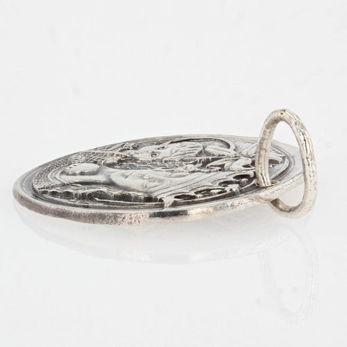 Pendentif Médaille en argent Monnaie de Paris La dame au Lys 58 Facettes 21-193A