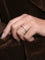 Bague Alliance américaine en platine et diamants 58 Facettes J61