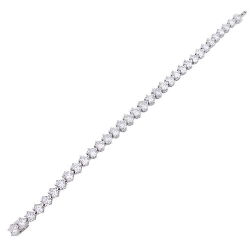 Bracelet Bracelet Dubail Paris, diamants coeurs, platine. 58 Facettes 33141