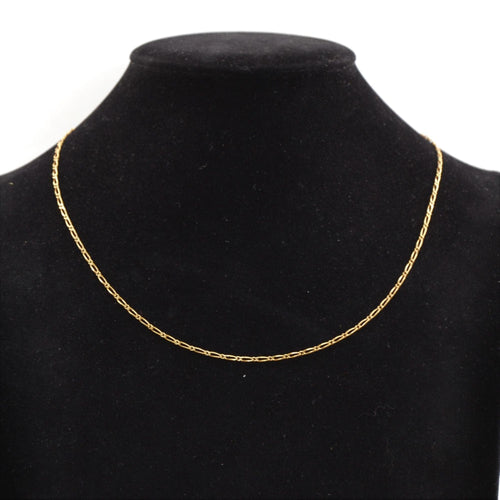 Collier Chaîne maille gourmette alternée limée 58 Facettes CVCH12