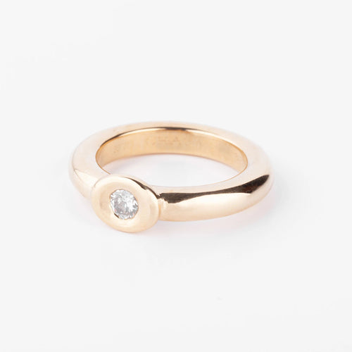 Bague Bague or jaune et diamant de la maison Chaumet 58 Facettes 0