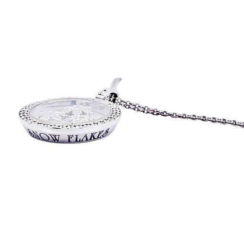 Collier Collier Chopard, "Happy Snow Flakes", or blanc, diamants. 58 Facettes 32785