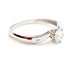 Bague 56 Bague Solitaire Or blanc Diamant 58 Facettes 06361CD