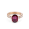 Bague Bague or jaune rubis et diamants 58 Facettes 1