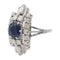 Bague 49 Bague Or blanc Saphir 58 Facettes 2538672CN