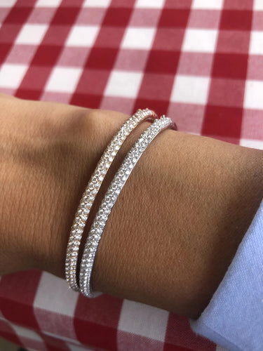 Bracelet bracelet jonc ouvrant or rose diamants 58 Facettes 0