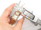 Montre vintage montre baume & mercier carre mv035065 or jaune 18k diamants quartz 58 Facettes 254179