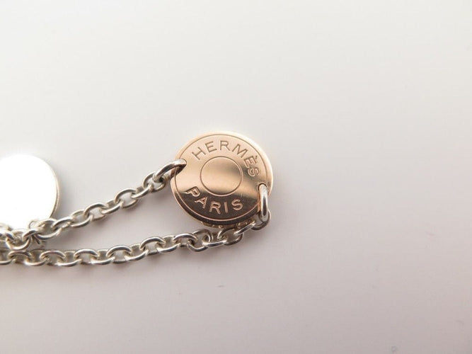Collier HERMES - Collier Sautoir Ex-Libris 80 en argent et or rose 58 Facettes 250933