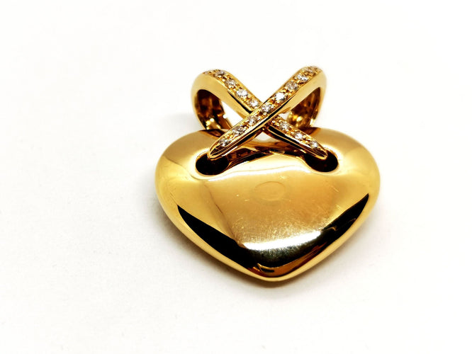 Pendentif Chaumet Pendentif Coeur Liens Or jaune Diamant 58 Facettes 1186440CN