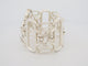 Bracelet bracelet HERMES abstract large 18 cm en argent massif 925 101gr 58 Facettes 256678