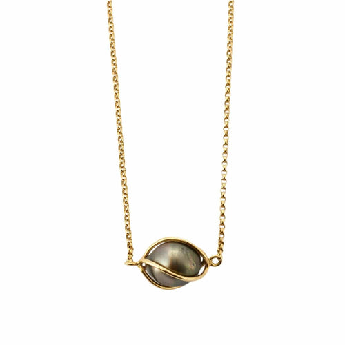 Collier COLLIER PENDENTIF "INOË" OR ET PERLE 58 Facettes BO/230016 STA