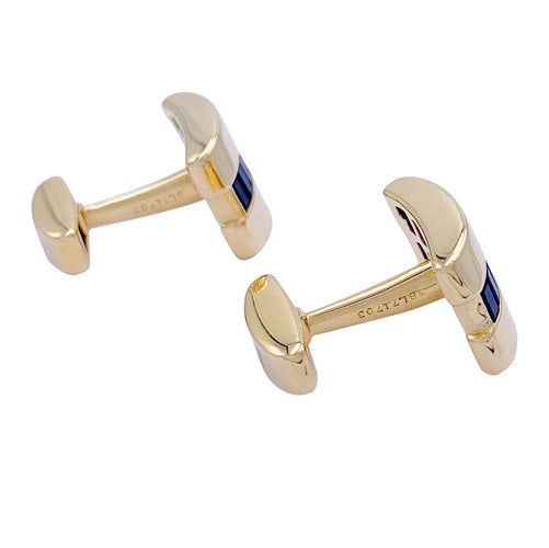 Boutons de manchette Boutons de manchette Van Cleef & Arpels en or jaune et saphirs. 58 Facettes 32291