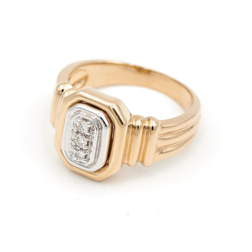 Bague 54.5 Bague Art déco Or jaune Diamant 58 Facettes 1801448CN
