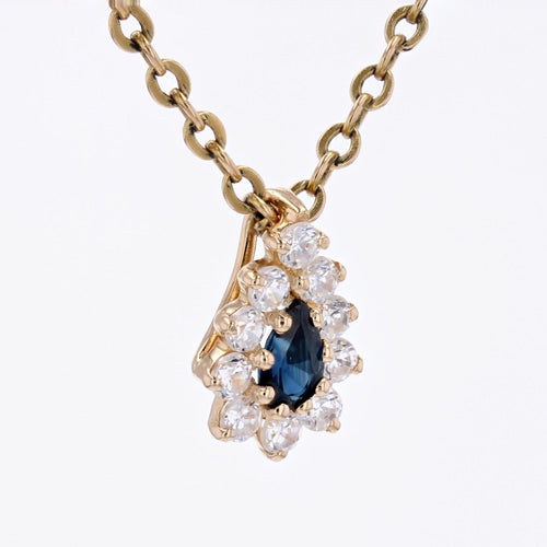 Pendentif Pendentif goutte saphirs 58 Facettes 15-013A