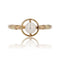 Bague 54 Bague ancienne or jaune solitaire perle 58 Facettes 19-134D