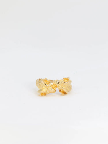 Bague 47 Bague LALAOUNIS tête de béliers Or jaune 58 Facettes 733