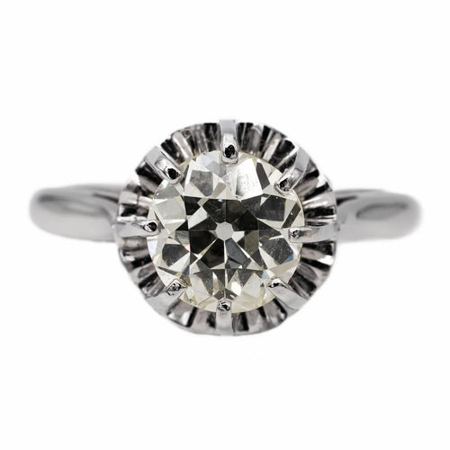Bague 57 Bague Solitaire Or blanc Diamant 58 Facettes 2596487CN