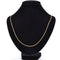 Collier Chaine maille forçat limée en or jaune 58 Facettes 22-415B