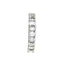 Bague 52 Alliance diamants taille émeraude en or blanc. 58 Facettes 31512