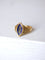 Bague marquise ancienne en or jaune et diamant sur émail bleu 58 Facettes