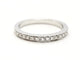 Bague 53 Bague Demie alliance Or blanc Diamant 58 Facettes 578766RV
