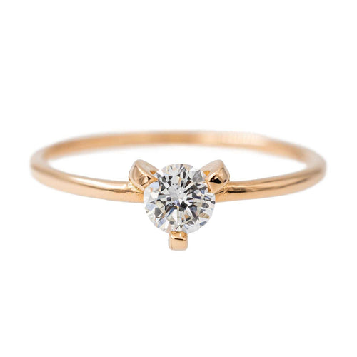 Bague 52 Bague Solitaire Or rose Diamant 58 Facettes 2709631CN