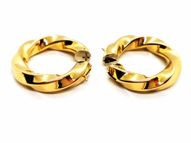 Boucles d'oreilles Boucles d'oreilles Créoles Or jaune 58 Facettes 1751502CN