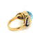Bague 52 Bague cocktail Diamant Saphir Topaze 58 Facettes