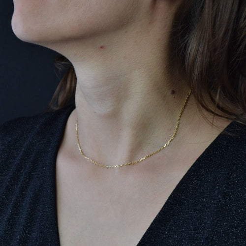 Collier Chaine maille forçat limée or 58 Facettes 21-150