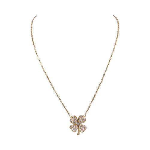 Collier Collier Fred, "Trèfle", or jaune et diamants 58 Facettes 32164
