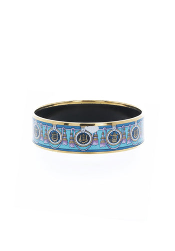 Bracelet Bracelet HERMES Email Large en Email, Plaqué or 58 Facettes 49604-44787