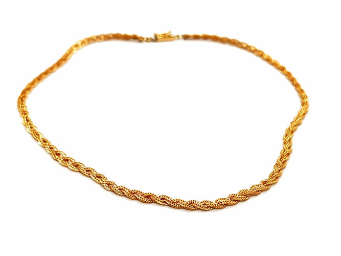 Collier Collier Maille tressée Or jaune 58 Facettes 1292364CN