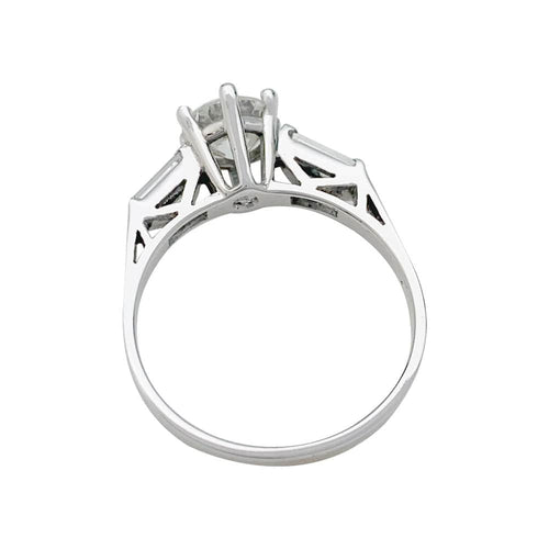 Bague 54 Bague en or blanc, diamant 1,08 carat. 58 Facettes 31231