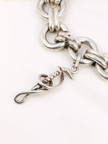 Bracelet Gaétan de Percin (attribué à HERMES) - Bracelet en argent et breloques thème hippique 58 Facettes 896