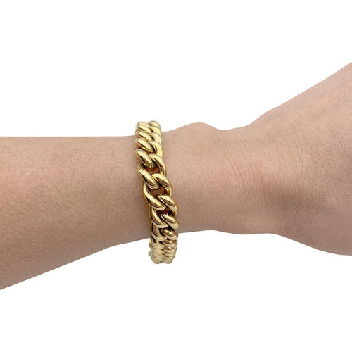 Bracelet Bracelet gourmette en or jaune. 58 Facettes 32156