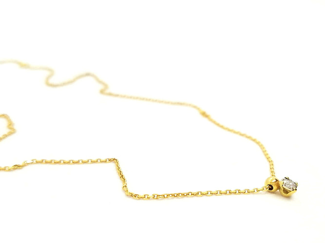 Collier Collier Chaîne + pendentif Or jaune Diamant 58 Facettes 579133RV