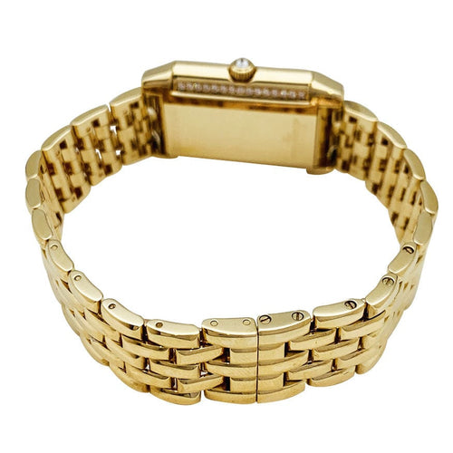 Montre Montre Jaeger Lecoultre "Reverso Duetto" en or jaune, nacre et diamants. 58 Facettes 30786