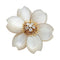 Broche Broche Van Cleef & Arpels " Rose de Noël" en or jaune, diamants et nacre. 58 Facettes 31835