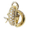 Boucles d'oreilles Boucles d'oreilles deux ors et diamants. 58 Facettes 30714