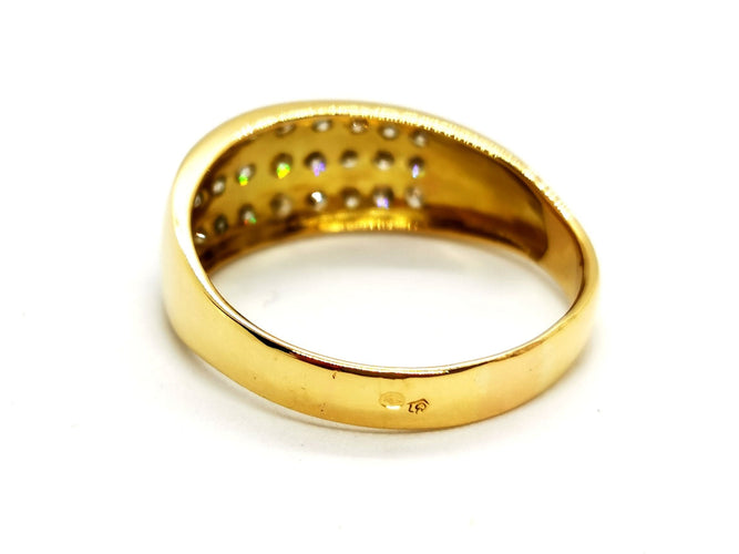 Bague 58 Bague Or jaune Diamant 58 Facettes 1132934CD