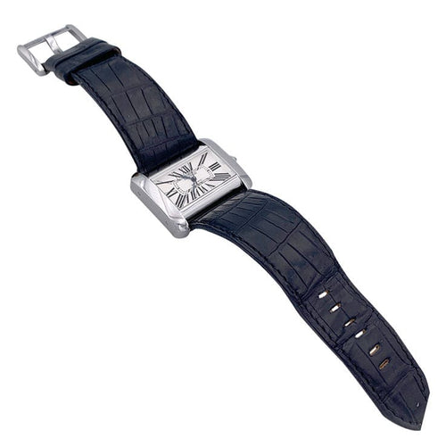 Montre Montre Cartier, "Divan", acier. 58 Facettes 32140